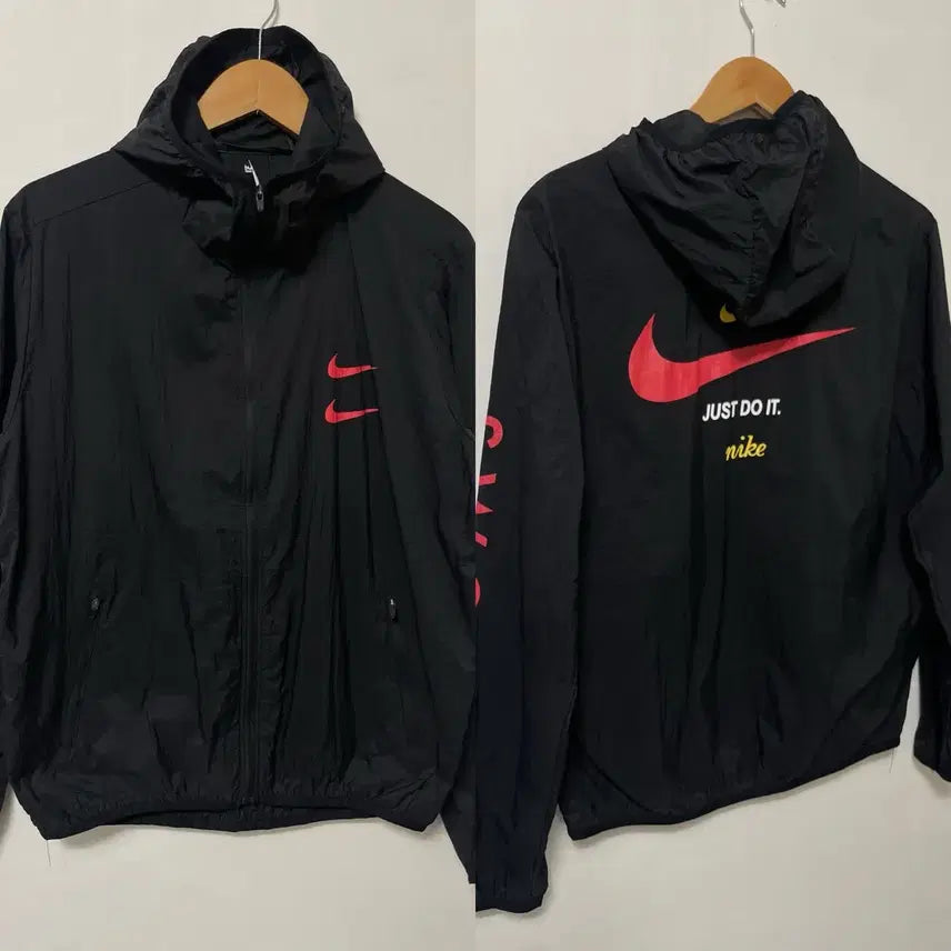 [BUNJANG] Nike Multi Swoosh Big Logo Vintage Windbreaker Jacket / 105 NIKE 나이키 멀티스우시 빅로고 루즈핏 빈티지 바람막이 자켓