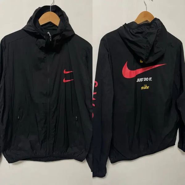 [BUNJANG] Nike Multi Swoosh Big Logo Vintage Windbreaker Jacket / 105 NIKE 나이키 멀티스우시 빅로고 루즈핏 빈티지 바람막이 자켓