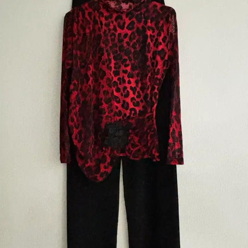 [BUNJANG] Leopard Pattern Dancewear Set / 댄스복 세트