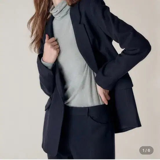 [BUNJANG] Hidden Forest Market Navy Wool Single Jacket / 히든포레스트마켓 네이비 울자켓