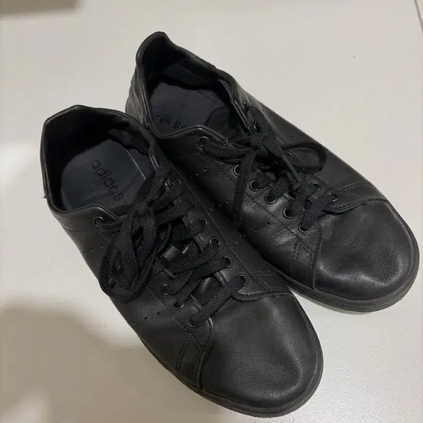 [BUNJANG] Adidas Stan Smith Decon Black Leather Sneakers (260) / 아디다스 스텐스미스 데콘 260