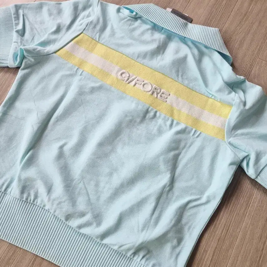 [BUNJANG] G/FORE Women's Striped Logo Golf T-Shirt - Mint Blue (Small) / 새상품)지포어골프티셔츠 지포어여성