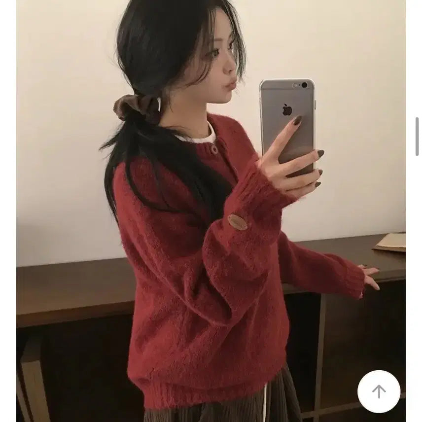 [BUNJANG] Long-Sleeve Knit Red / 긴팔니트 레드