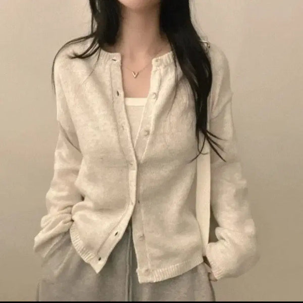 [BUNJANG] Ivory Knit Cardigan / 니트가디건 아이보리