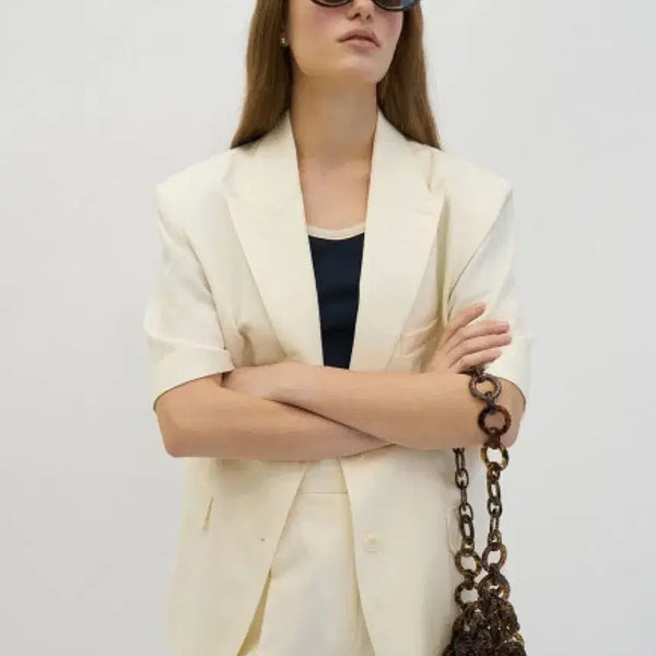 [BUNJANG] Grovestore FINING JACKET Cha Jeong-won Worn / 그로브스토어 파이닝 반팔 자켓 FINING JACKET 차정원 착용