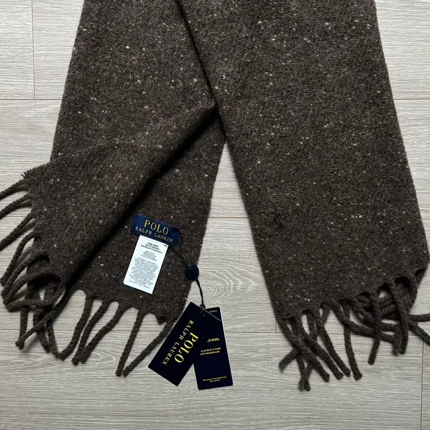[BUNJANG] Polo Ralph Lauren Donegal Wool Scarf Brown / (새상품) 폴로 랄프로렌 도네갈 머플러 브라운 목도리