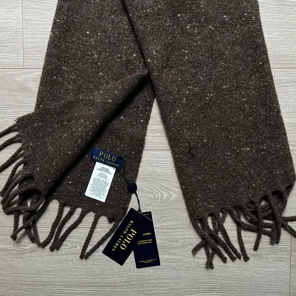 [BUNJANG] Polo Ralph Lauren Donegal Wool Scarf Brown / (새상품) 폴로 랄프로렌 도네갈 머플러 브라운 목도리