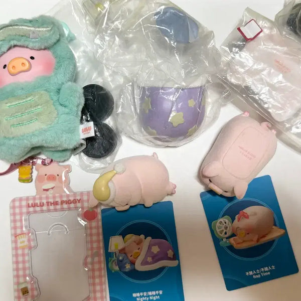 [BUNJANG] Rooroo Pig Animal Party Plush Keychain, Photocard Holder, Figure / 루루피그 루루돼지 애니멀파티 인형 키링 포카홀더 피규어 양도 판매