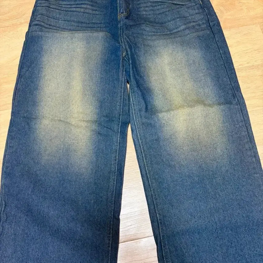 [BUNJANG] Wide Long Fit Men's Denim Pants / 와이드 롱 남자 청바지 m (미착용) 데님팬츠