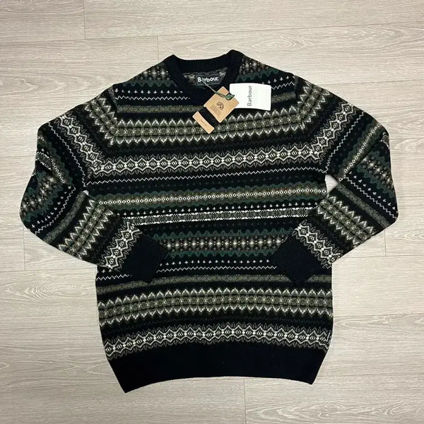 [BUNJANG] Barbour Fair Isle Lambswool 100% Knit - Size M / (새상품) 바버 페어아일 램스울100 니트