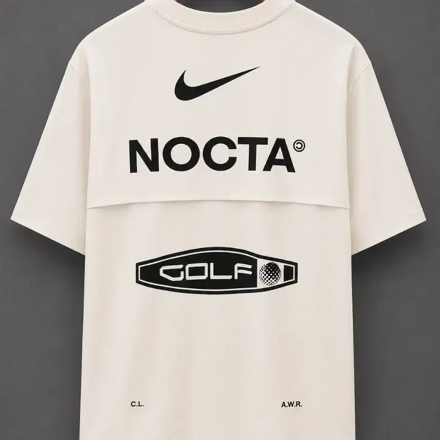 [BUNJANG] Nike NOCTA Golf Round Short-Sleeve T-Shirt (White) / 나이키 NOCTA GOLF 라운드 반팔 티셔츠 판매(화이트)