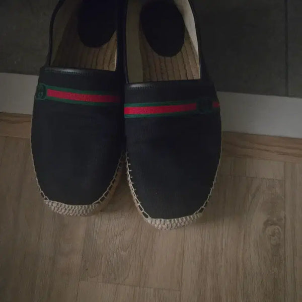[BUNJANG] Gucci Canvas Espadrilles Black / 구찌 캔버스 에스파드리유 블랙