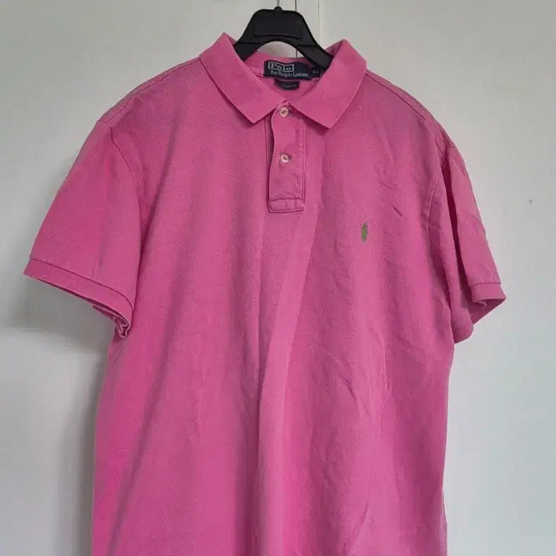 [BUNJANG] Polo Ralph Lauren Pink Short Sleeve Polo Shirt XL / 폴로 랄프로렌 핑크 반팔 카라티