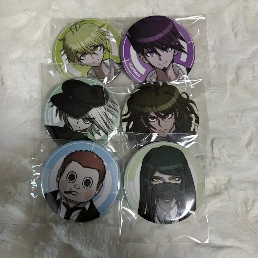 [BUNJANG] Danganronpa V3 School Uniform Badge Set - Kiibo, Shuichi, Kaito, Gonta / 뉴단간론파V3 뉴단 교복 뱃지 아마미 키보 신구지 모모타 곤타 굿즈