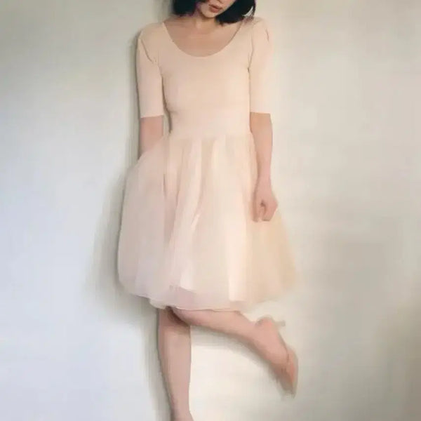 [BUNJANG] Snaidel Ballerina Pink Tulle One-Piece Ballet Dress (Chacott Collaboration) / 스나이델 발레복 발레리나 핑크 샤 원피스 발레 원피스 chacott