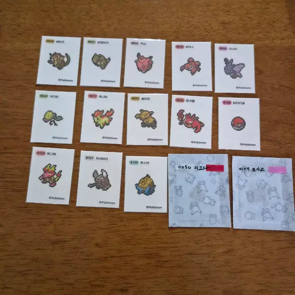[BUNJANG] Pokemon Pixel Sticker Set / 포켓몬 픽셀 띠부씰