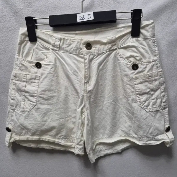 [BUNJANG] White Cargo Shorts Size 26 (Set of 2) / 화이트 카고 반바지 26사이즈 두개  7천 개당