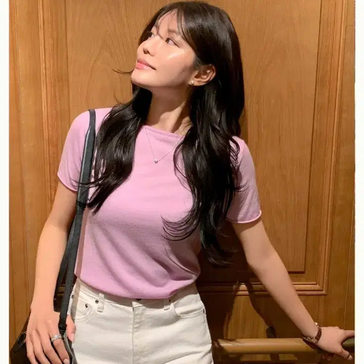 [BUNJANG] Hawa Soft Knit (Lilac Pink) / hawa 메이 소프트 니트 (라일락 핑크ver)