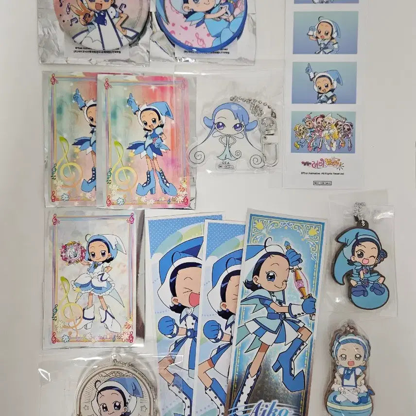 [BUNJANG] Ojamajo Doremi V-Square Pop-up Cafe Goods Ai + Ai Set / 꼬마마법사레미 브이스퀘어 팝업 카페 MD 굿즈 사랑이 + 사랑이 세트