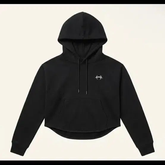 [BUNJANG] HDEX Black Crop Hoodie (Size M) / 에이치덱스(hdex) 블랙 크롭 후드티