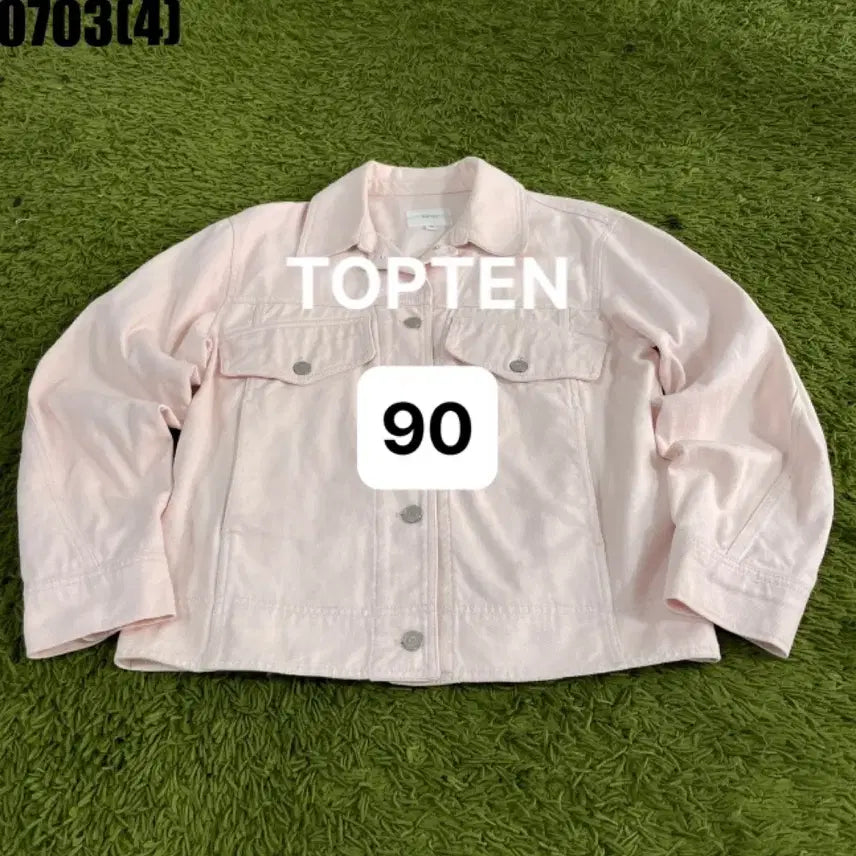 [BUNJANG] TOPTEN Pink Denim Jacket / [90] 탑텐 | 핑크 데님 자켓 만원 빈티지 0703