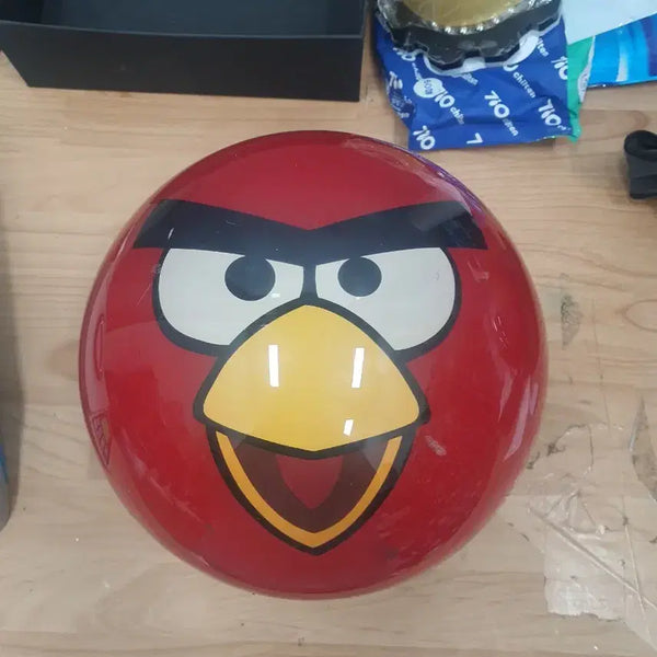 [BUNJANG] Used Angry Birds Bowling Ball (14lb) - Decorative Item / 중고볼링공 14p 앵그리버드 하드볼 장식용