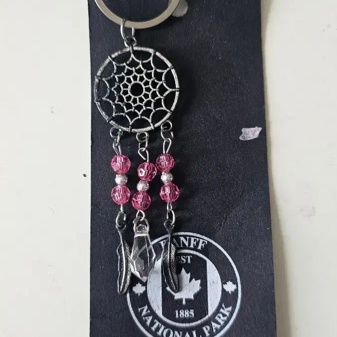 [BUNJANG] Dreamcatcher Keychain with Banff National Park Logo / 캐나다 드림캐쳐 열쇠고리