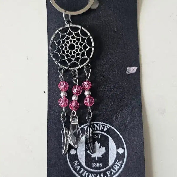 [BUNJANG] Dreamcatcher Keychain with Banff National Park Logo / 캐나다 드림캐쳐 열쇠고리
