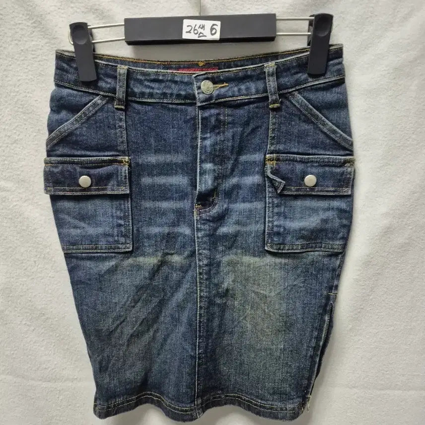 [BUNJANG] Denim Skirt (Size 26/27) / 새상품 스판  스커트 26사이즈 그외27 개당