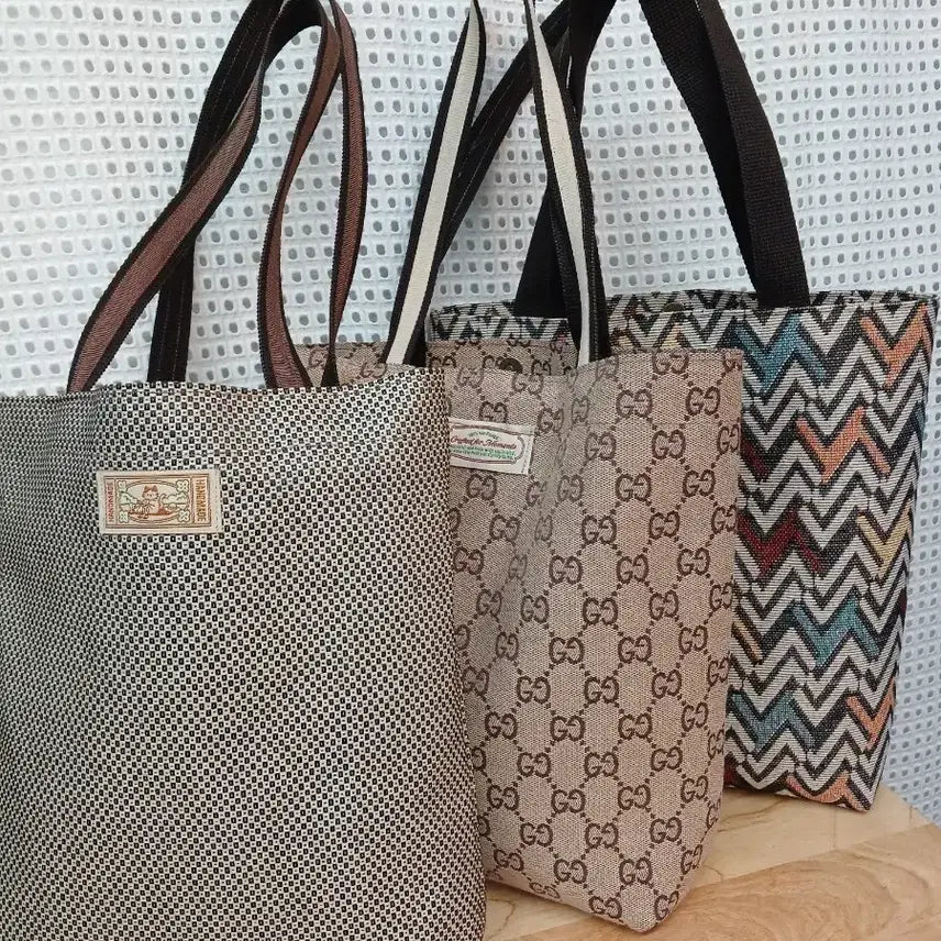 [BUNJANG] Handmade Eco Bag Set / 핸드메이드 에코백 3종