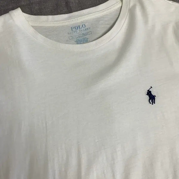 [BUNJANG] Polo Ralph Lauren Navy Pony T-Shirt / 폴로 랄프로렌 네이비 포니 화이트 티셔츠 S