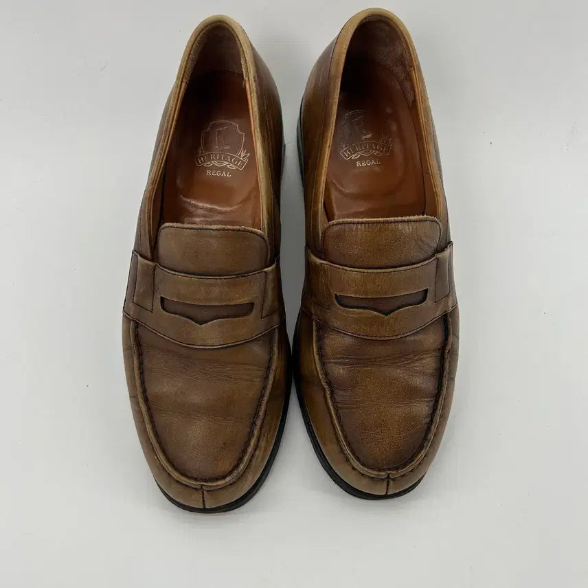 [BUNJANG] Heritage Brown Leather Penny Loafers / [HERITAGE 금강 헤리티지 브라운 레더 페니로퍼