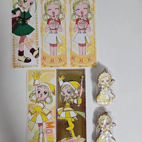 [BUNJANG] Magical Doremi Momo Sticker & Charm Bundle Set / 꼬마마법사레미 모모 스티커, 키링 일괄