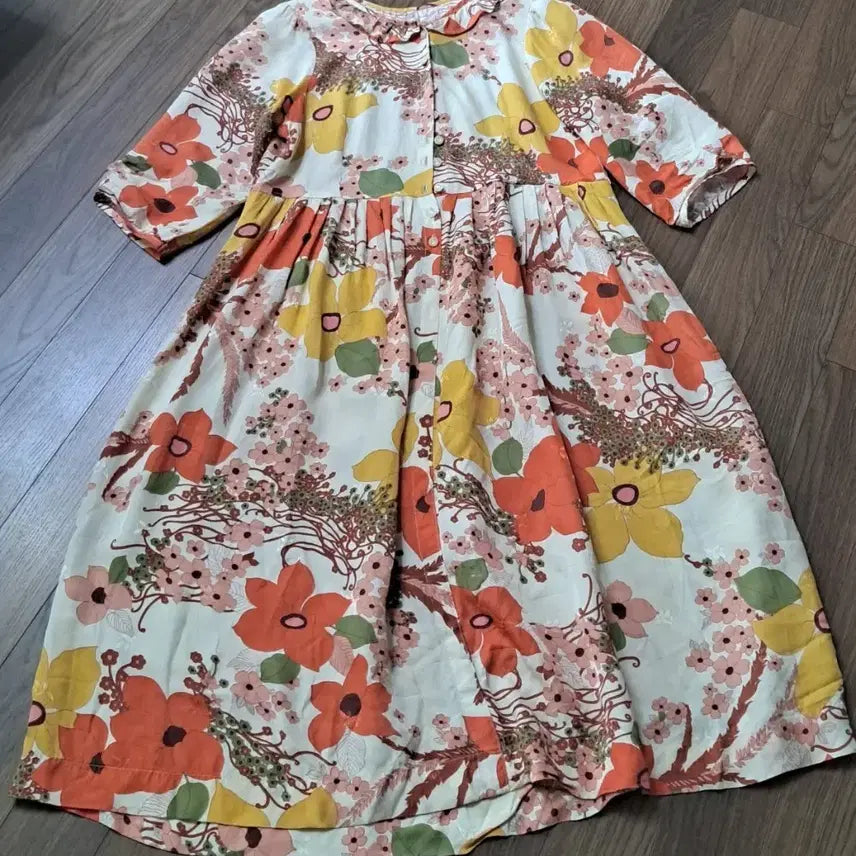 [BUNJANG] Viscose Floral Print Long Dress / 인견 원피스