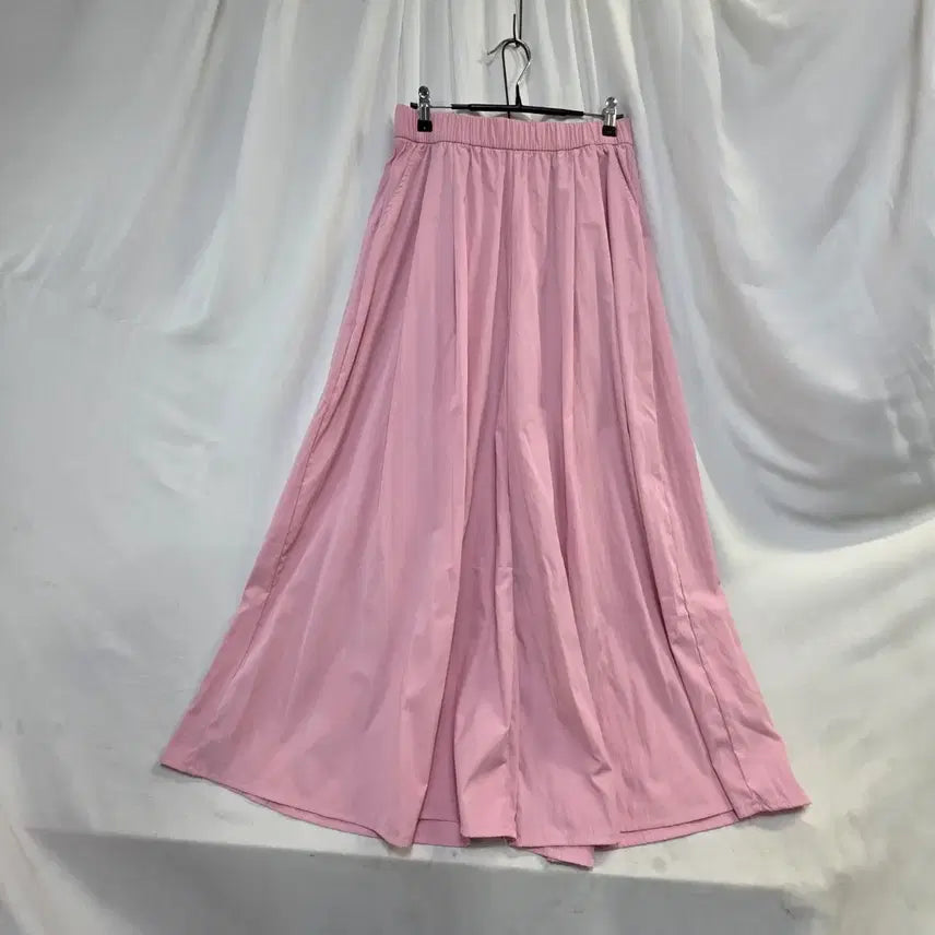 [BUNJANG] Pink Women's Wide-Leg Bell Bottom Pants / 핑크색 여성롱 나팔바지100