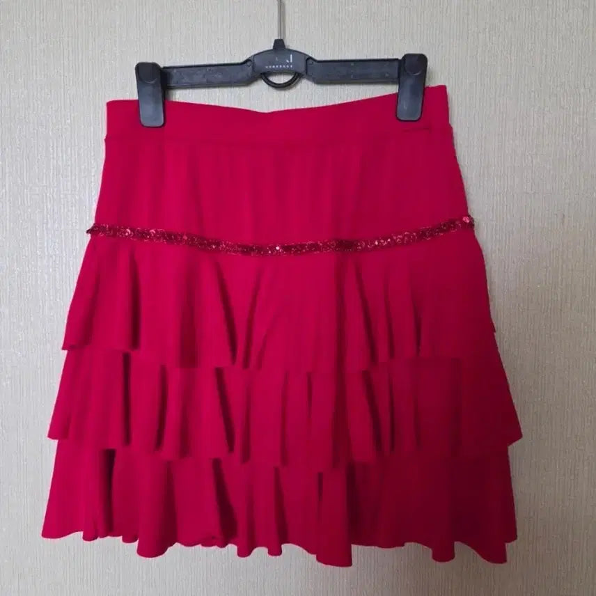 [BUNJANG] 3-Tiered Ruffle Skirt (Size 55-66) / 라이댄스3단캉캉스커트 55~66새상품
