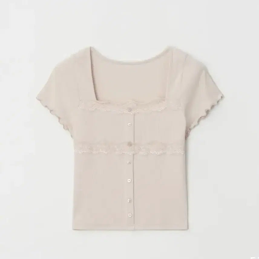 [BUNJANG] JENNIE O Made Belle Lace Cardigan Half Pink Beige / 제니오 [made] 벨 레이스 가디건 하프 택0 새상품 핑크베이지