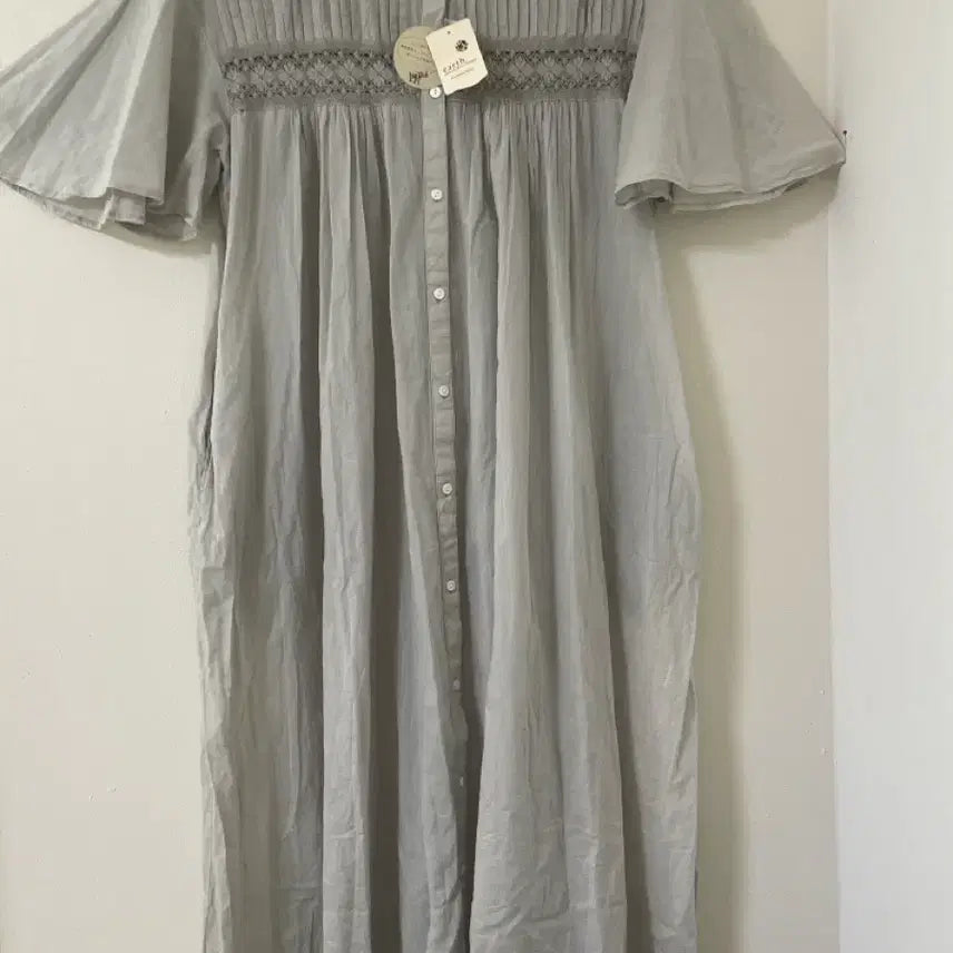 [BUNJANG] Earth Music & Ecology Premium Label Cotton Dress / 텍있는새상품)일본 얼스뮤직~프리미엄라벨 아사면원피스
