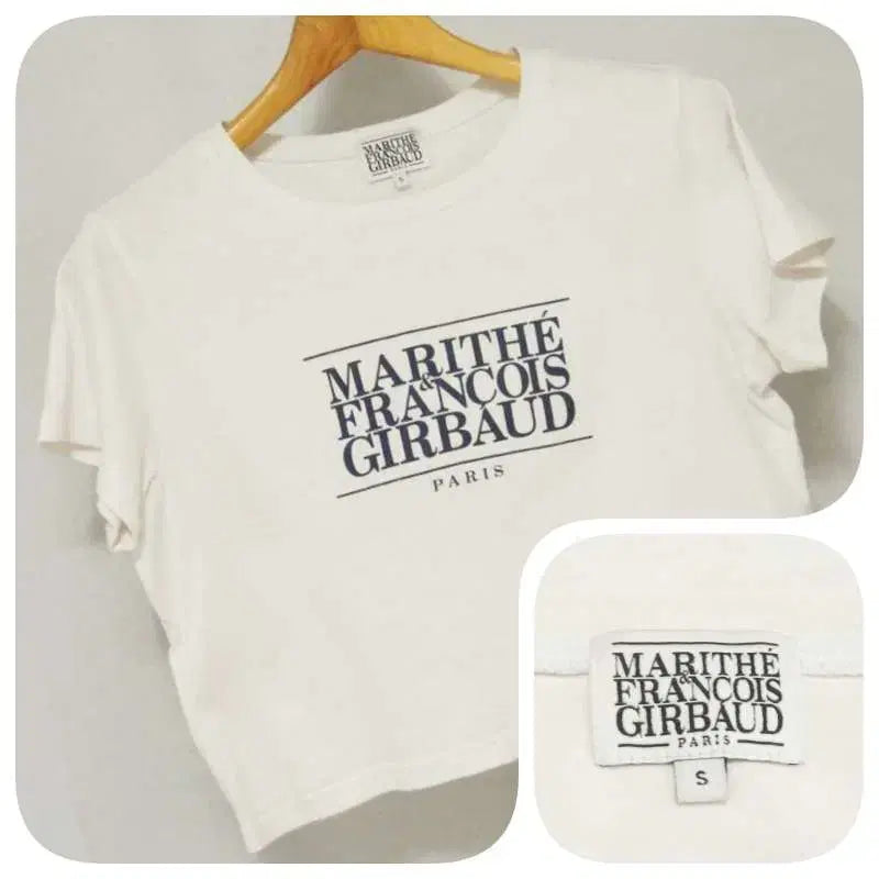 [BUNJANG] Marithe Francois Girbaud Cropped Round Neck T-Shirt / 마리떼프랑소와저버 크롭 라운드 티셔츠 여성55