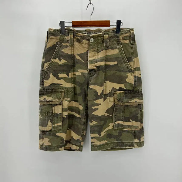 [BUNJANG] Abercrombie & Fitch Military Camo Cargo Half Pants / [A&F] 아베크롬비 밀리터리 카모 카고 하프팬츠
