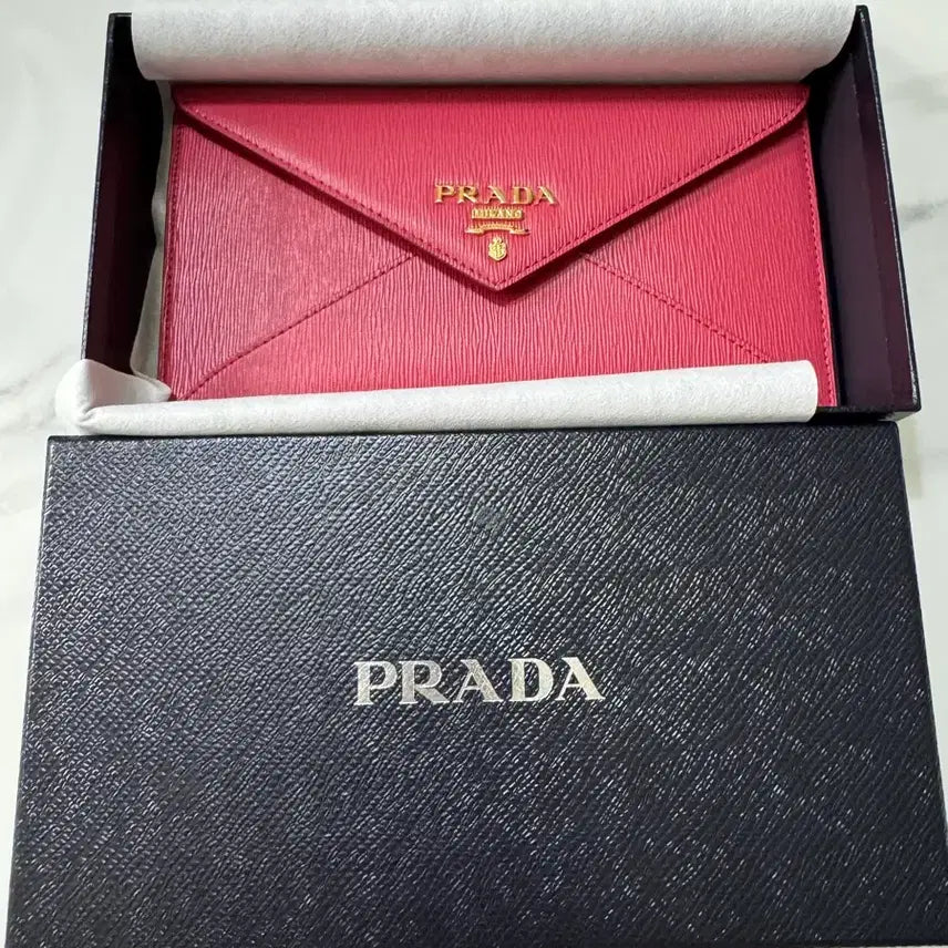 [BUNJANG] Prada Antelope Long Wallet Pink / 프라다 엔텔로프 장지갑 핑크