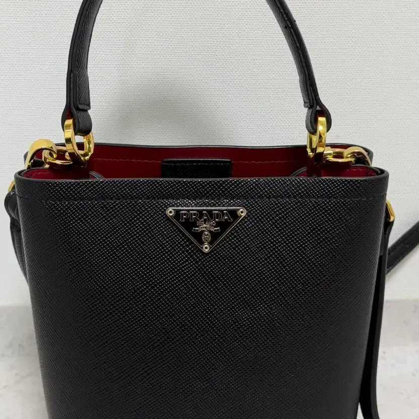 [BUNJANG] Prada Saffiano Bucket Bag Black / 프라다 사피아노 버킷백 블랙