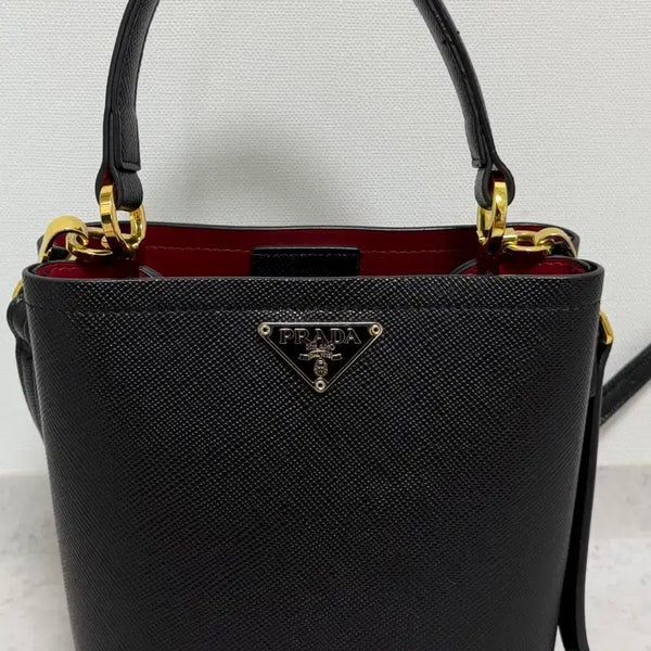 [BUNJANG] Prada Saffiano Bucket Bag Black / 프라다 사피아노 버킷백 블랙
