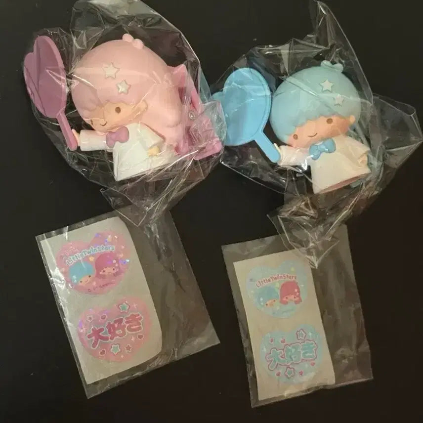 [BUNJANG] Sanrio Enjoy Idol Secret Clip Kiki & Lala Uchiwa Little Twin Stars / 산리오 엔조이 아이돌 시크릿 클립 키키라라 우치와 리틀트윈스타