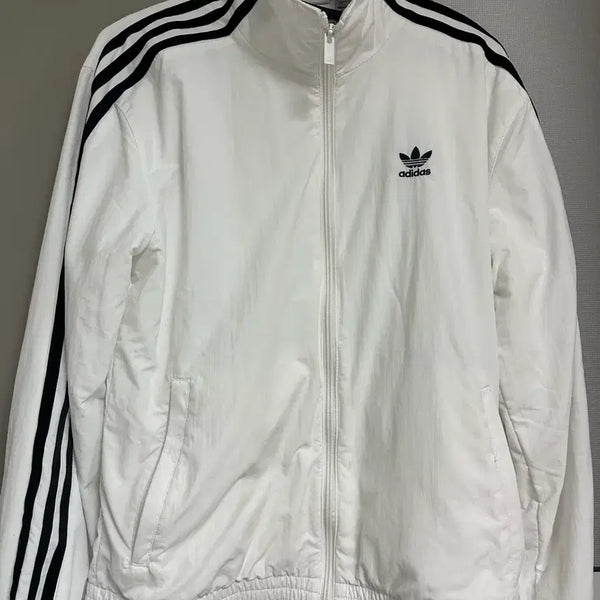 [BUNJANG] Adidas Three-Stripes Track Top White M / 아디다스 삼선 트랙탑 화이트 M