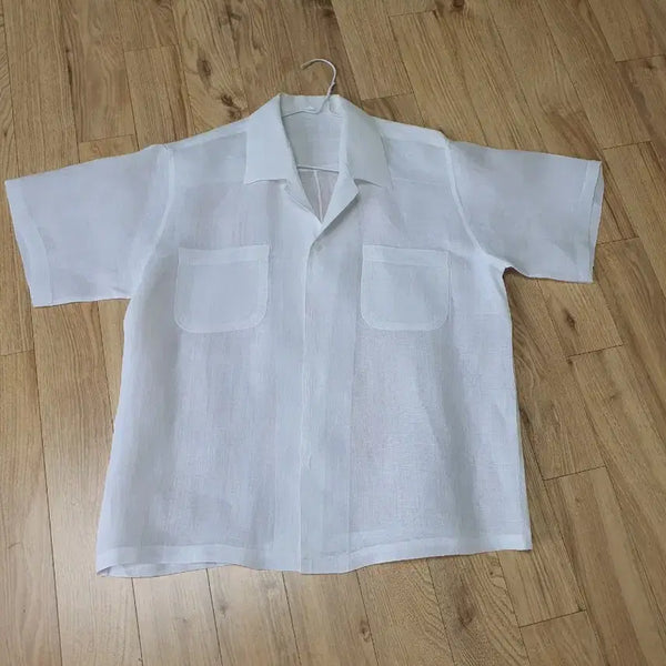 [BUNJANG] White Linen Shirt (Size 100) / 모시 셔츠 하이트 (100사이즈) 드라이완료