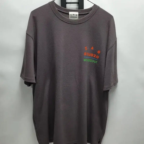 [BUNJANG] Iab Studio x Workcout Charcoal Grey T-Shirt XL / 아이앱 스튜디오 x 웍스아웃 반팔티 차콜 그레이 xl