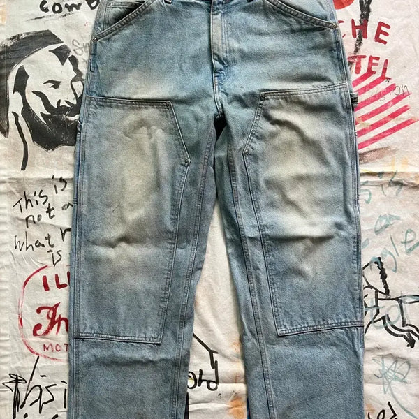 [BUNJANG] Supreme 23SS Double Knee Washed Blue Jeans (32) / 슈프림 23ss 더블니 워시드 블루 32
