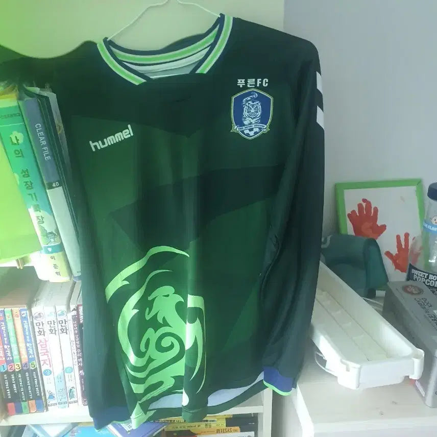 [BUNJANG] Hummel Blue FC Long Sleeve Jersey - Size L / 긴팔 유니폼