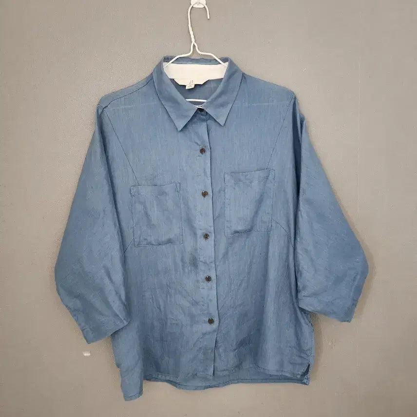[BUNJANG] J BY Shirt Blue 100 / ㅁㅏ100%    J BY 셔츠 블루 100